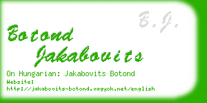 botond jakabovits business card